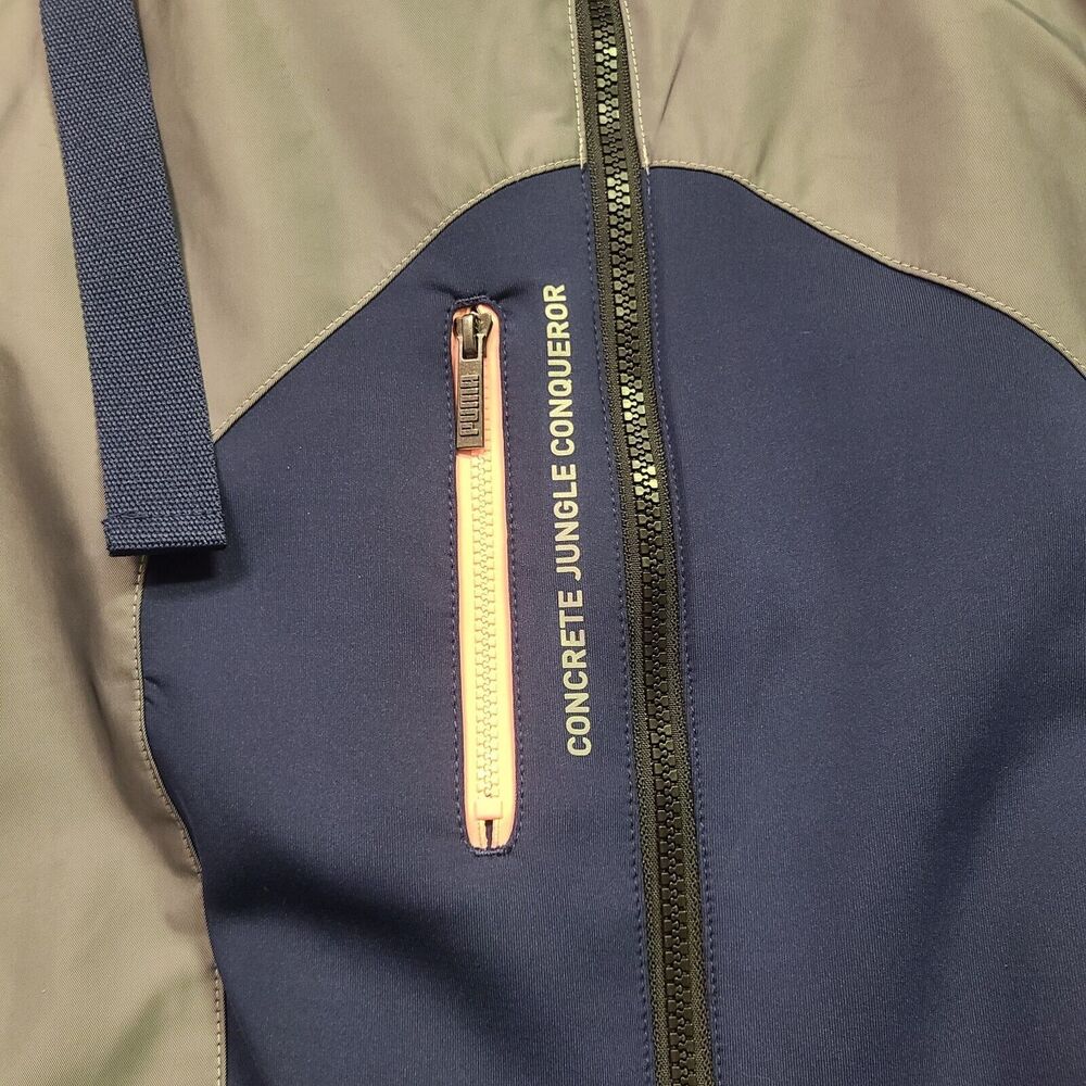 Puma Jacket Mens XL Conqr Full-Zip Raincell Outdoor Outerwear Silver 520513-06 - Picture 3 of 16